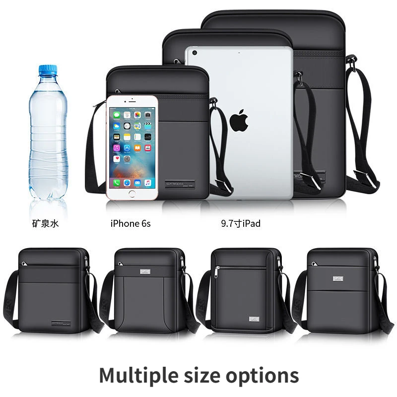 New Men's Fashionable Crossbody Shoulder Bag Large Capacity Business Handbag Oxford Cloth Waterproof Office Men's Shoulder Bag