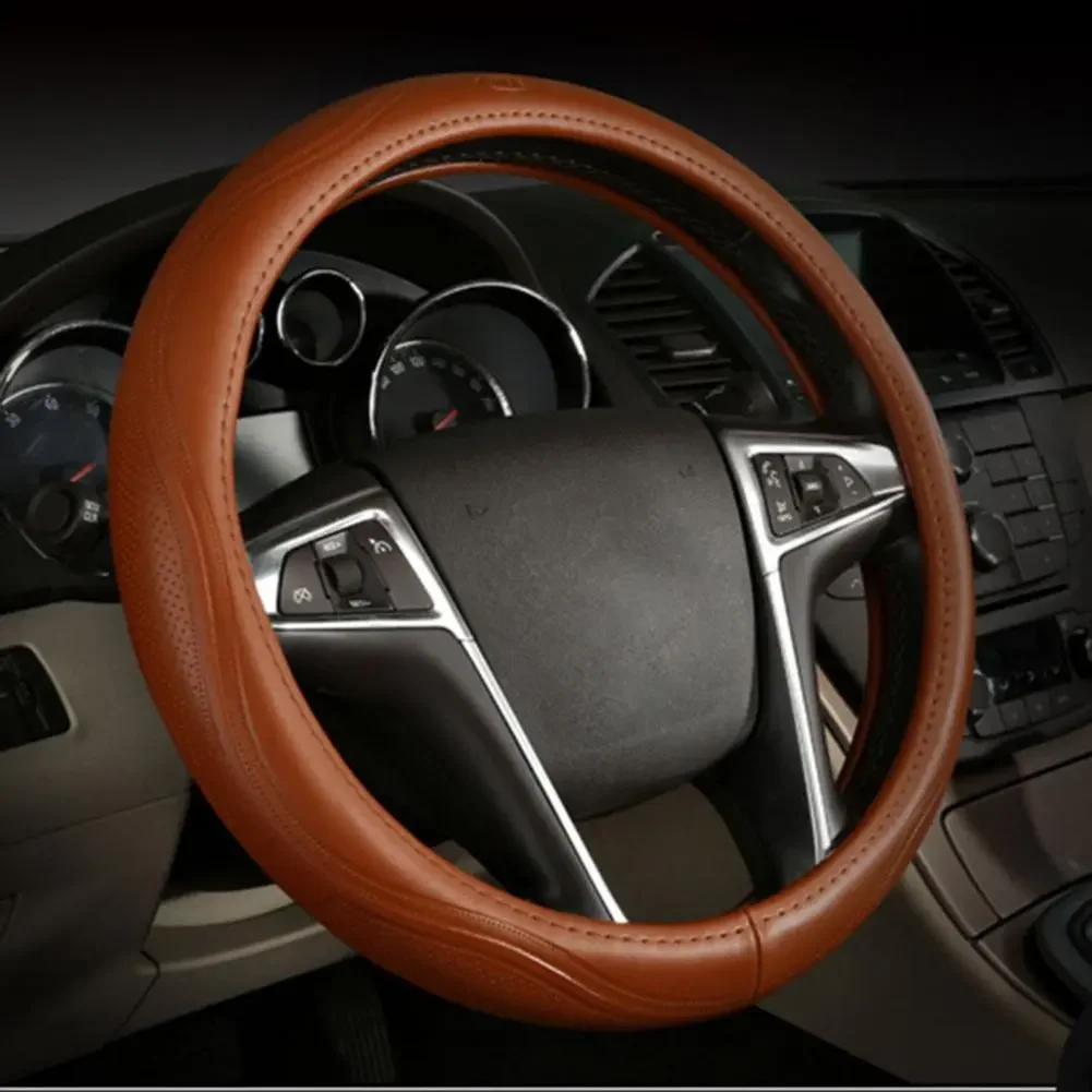 

Steering Wheel Cover Delicate Non-slip Long Lasting 38CM Anti Slip Car Steering Wheel Cover for Automobile