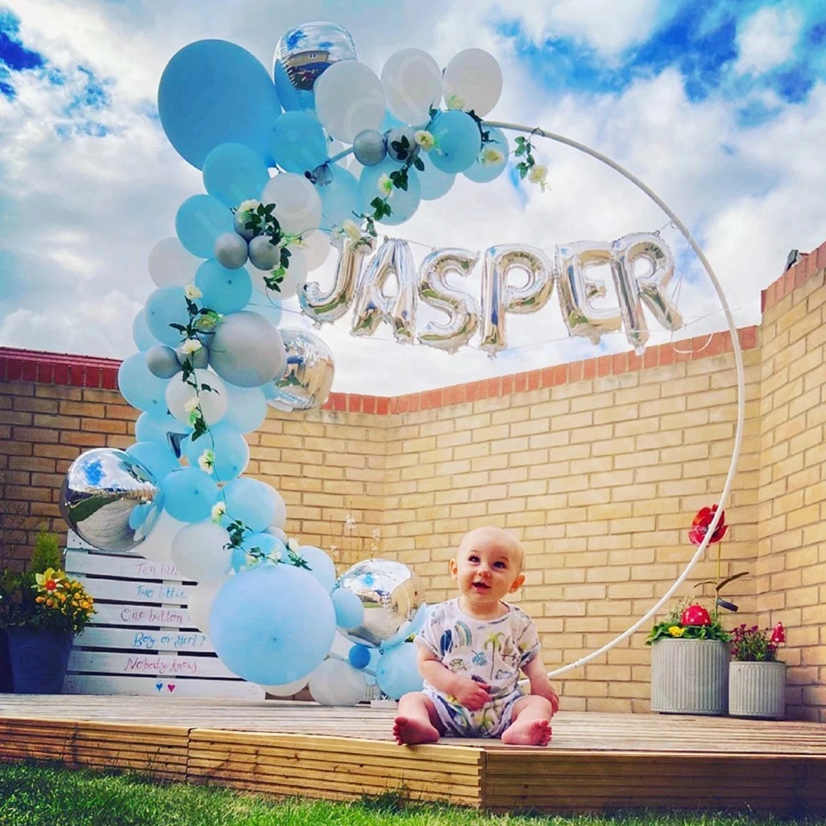

Arch Bow of Balloon Circle Balloon Vintage Balloon Holder Wedding Arch Round Country Wedding Stand Baby Shower Background