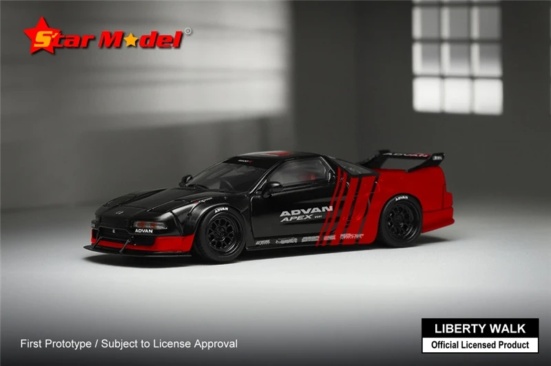 Звездная модель 1:64 Liberty Walk Honda NSX NA1 LBWK литая автомобиля |
