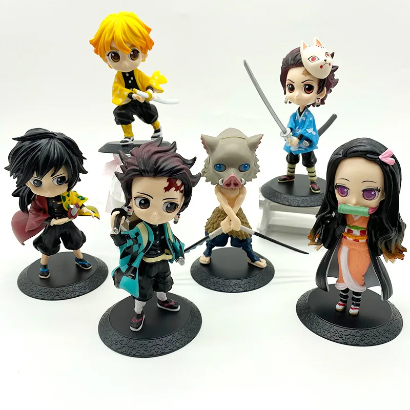 

Фигурка аниме «No Yaiba», экшн-фигурка Kamado Tanjirou Agatsuma Zenitsu, модель, 6 шт./компл.
