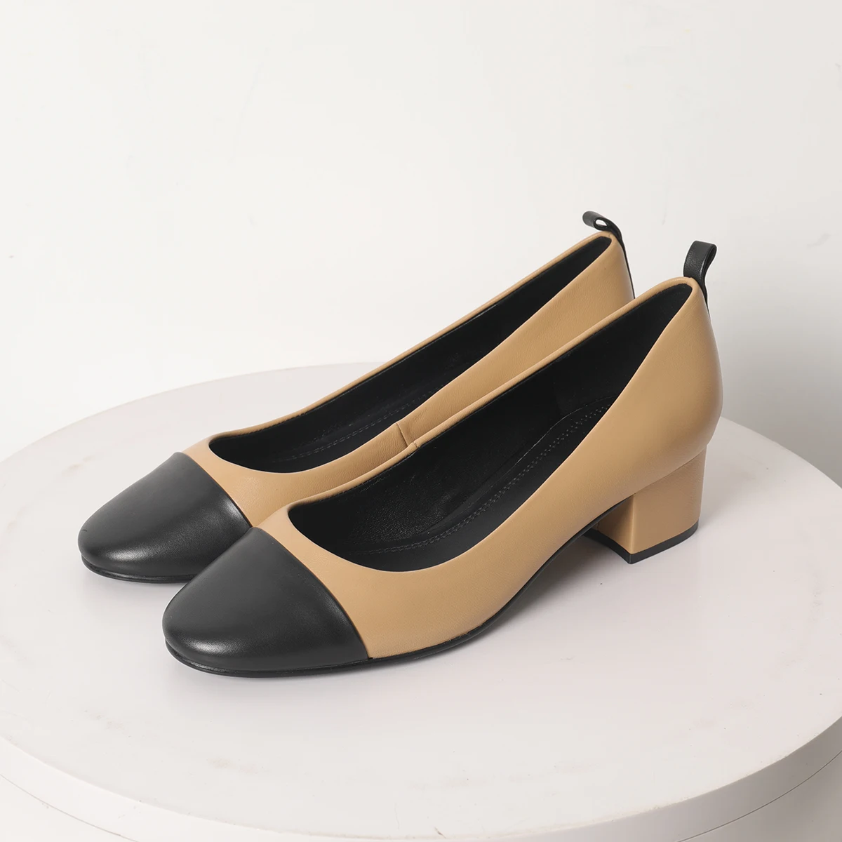 

Genuine Leather Patchwork Loafers Women Luxury Office Lady Fashion Sneakers Designer Casual Trend Heeled Shoes Pumps Summer 2022