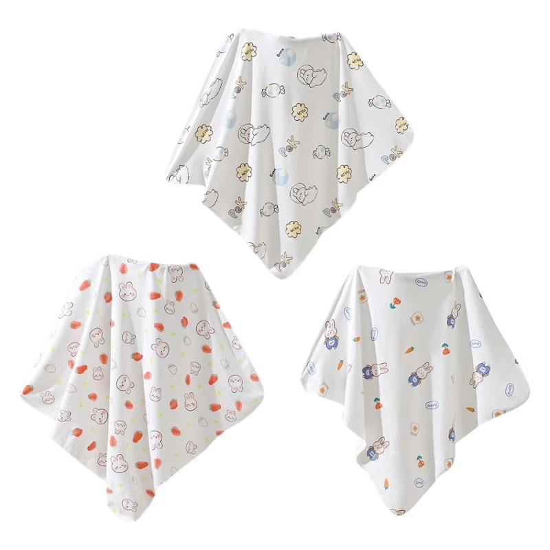 

Baby Swaddling Blanket Hooded Wrap Blanket for Infant Gender Neutral Soft Wrap Non-fluorescent Stroller Quilt Sleepsack
