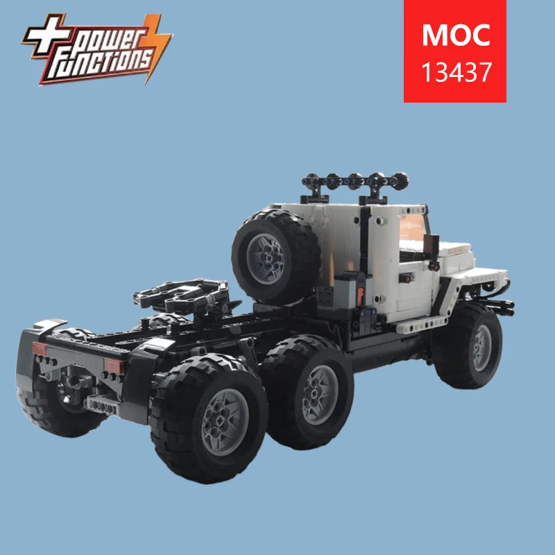 Фото Индивидуально разработанная модель внедорожника MOC 6X6 Technic - Модная развивающая игрушка - Веселый конструктор - Подарки на праздники №3