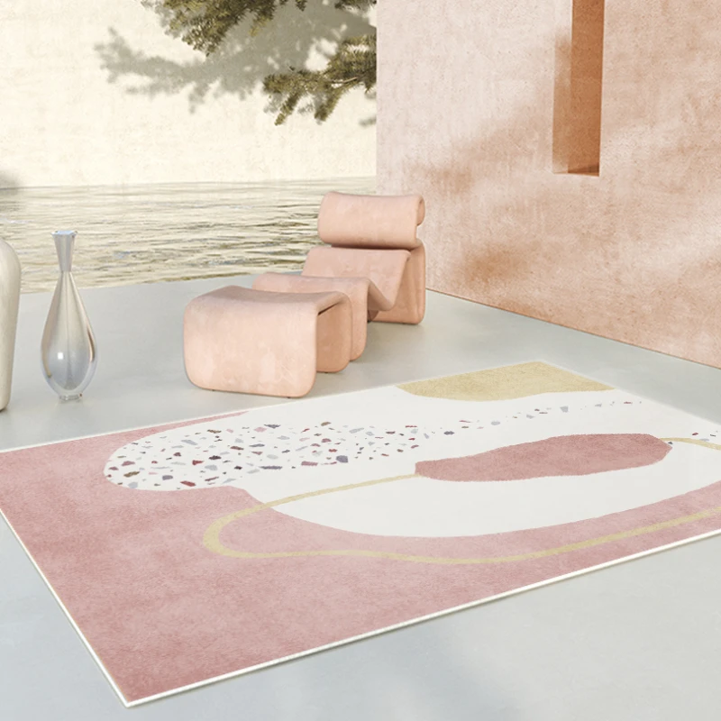 

Ковер для гостиной, современный минимализм, украшение для дома, ковер для спальни, мягкий пушистый удобный дышащий высококачественный коврик без складок