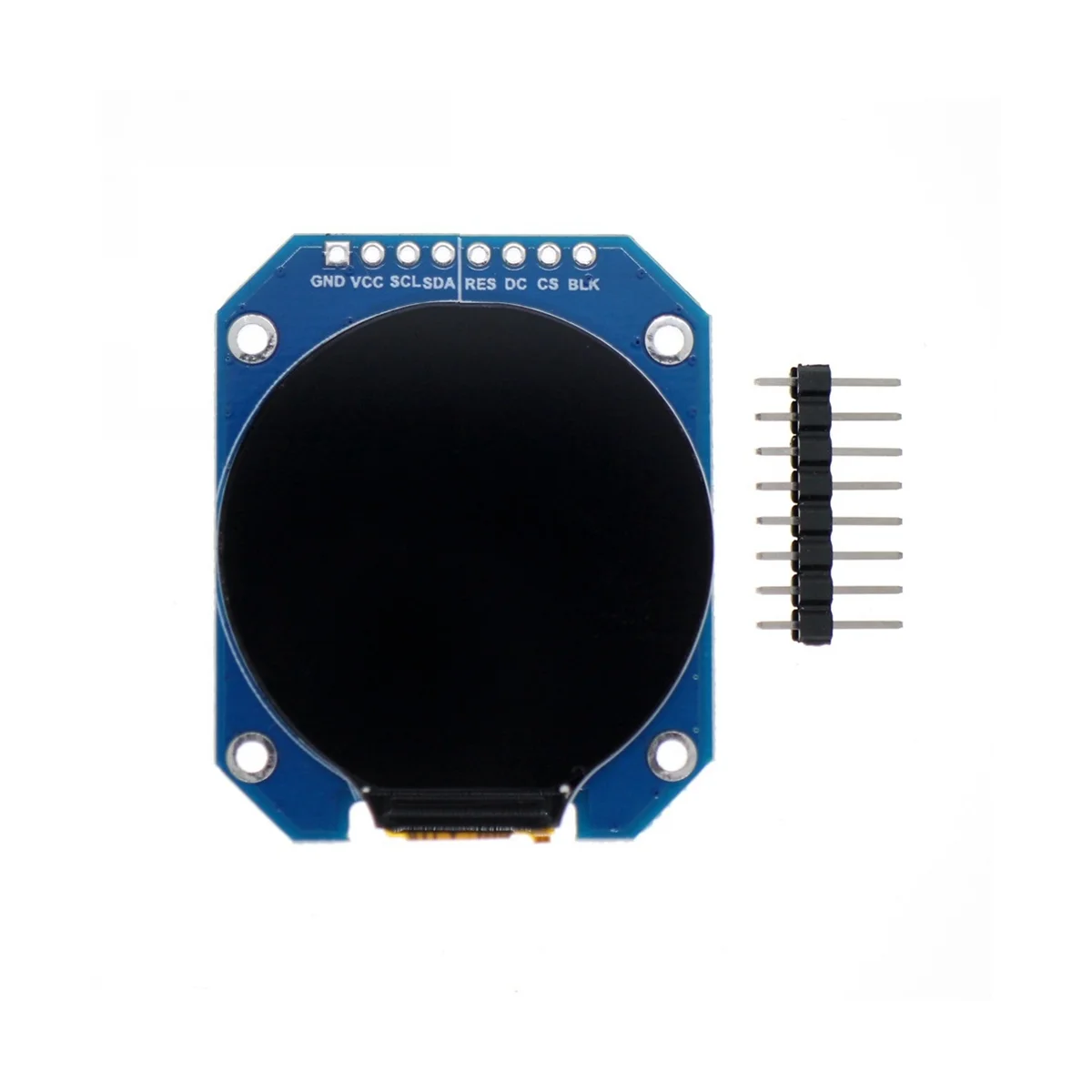 

1.28 Inch TFT LCD Display Module Round RGB 240X240 GC9A01 Driver 4 Wire SPI Interface 240X240 Resolution Adapter PCB