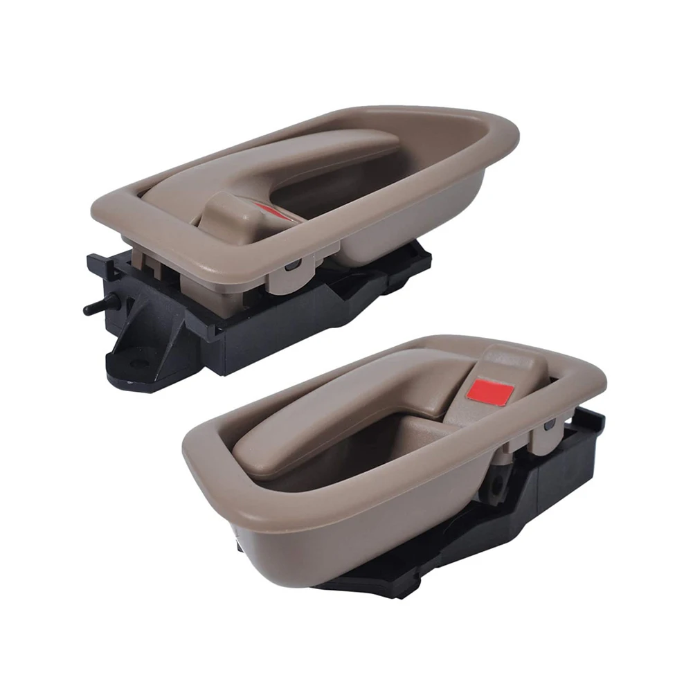 

2 шт. внутренняя дверная ручка автомобиля, ручка пассажира, внутренняя ручка 69206-AA010 69205-AA010, бежевая для Camry 1997-2001