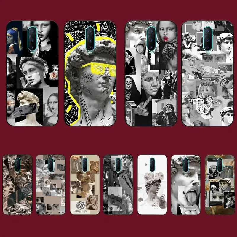 

David Mona Lisa Phone Case for Vivo Y91C Y11 17 19 17 67 81 Oppo A9 2020 Realme c3