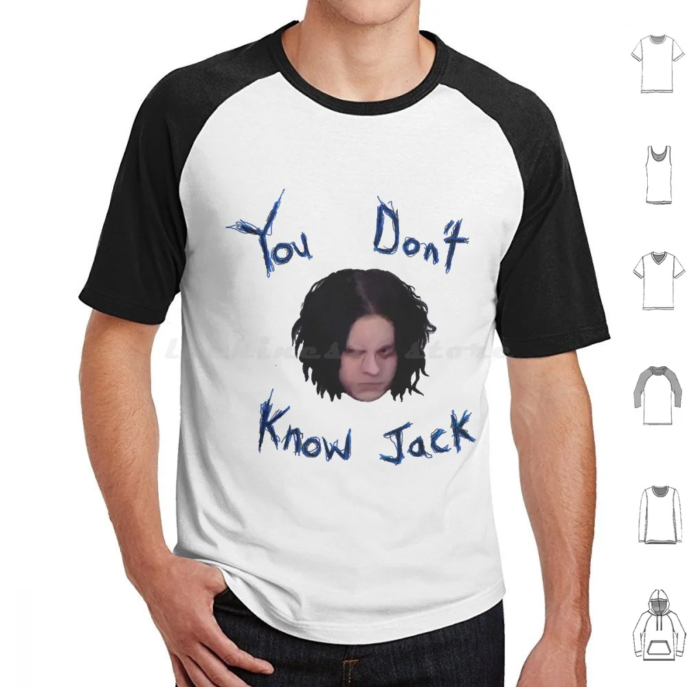 

Vintage Retro Jack White-You Don't Know Jack Halloween T Shirt Cotton Men Women DIY Print Vintage Retro Jack White You Dont