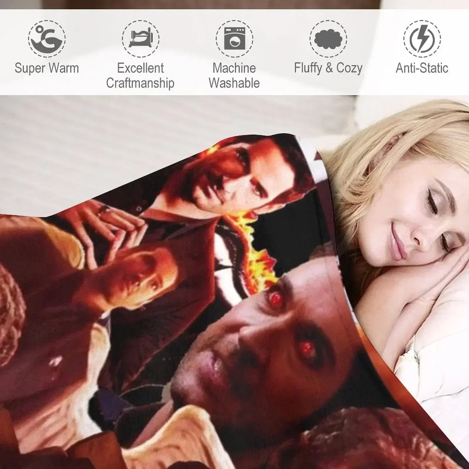 Люцифер morningstar ТВ-шоу плакат коллаж дизайн 2020 пледы роскошные дизайнерские