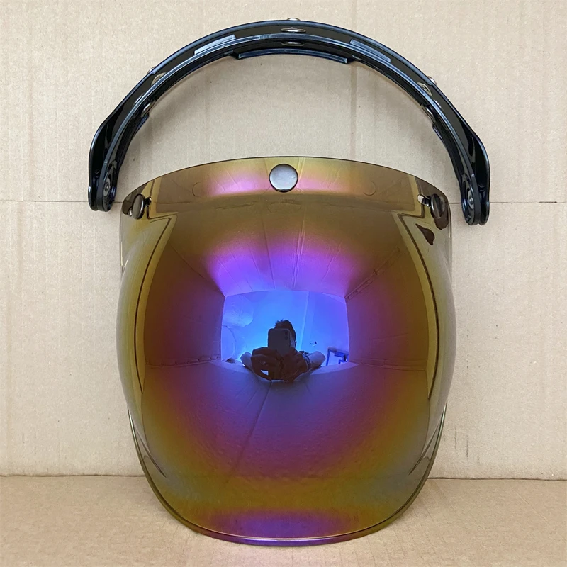 Мотоциклетный шлем с пузырьковым козырьком, откидной открытый лицевой высокопрочный аксессуар для Casco Moto BV01