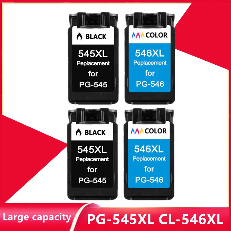 

Compatible pg-545 545XL 546XL Ink Cartridge Replacement for Canon PG545 CL546 for Pixma MG3050 2550 2450 2550S 2950 MX495