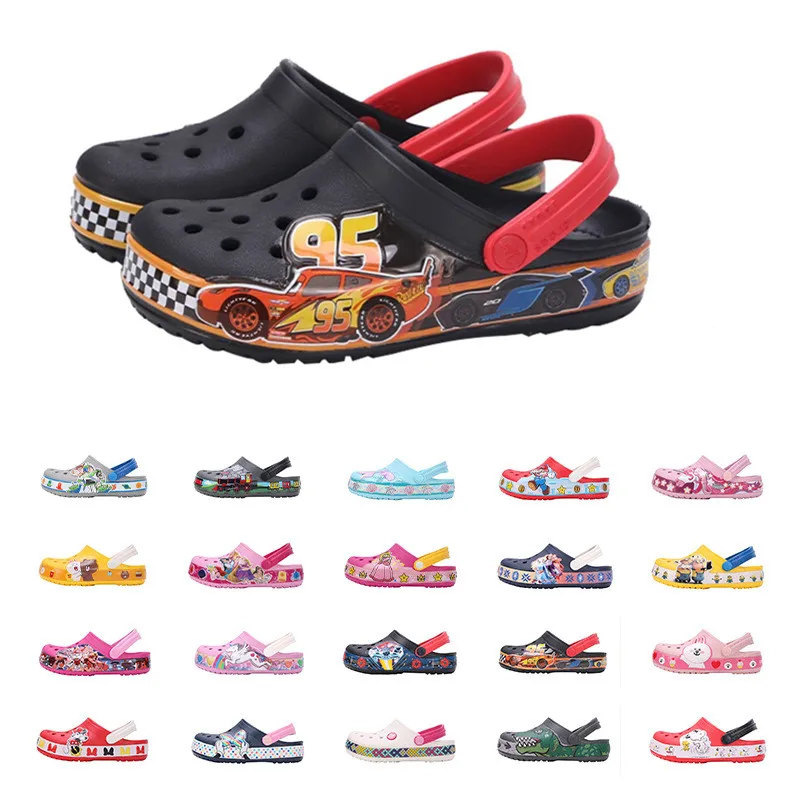

New Anime Clogs for Kids Anti-slip Children Slipper Baby Shoes Cute Garden Mules Soft EVA Toddler Girls Sandals Boy Crok C7-J3