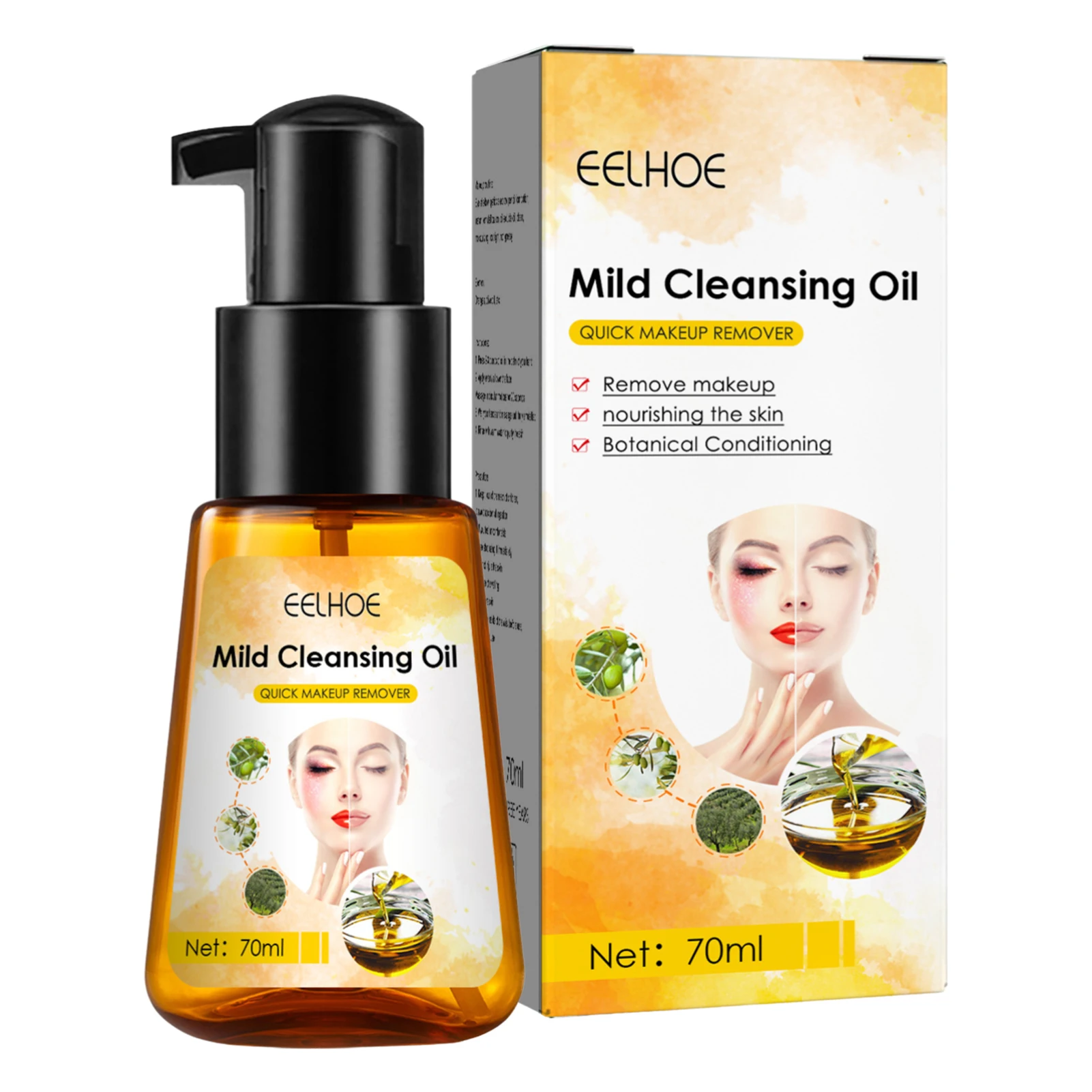 

Мягкое очищающее масло, Глубокое Очищающее Масло, средство для снятия макияжа, без засорения пор, ежедневное масло для очистки лица, глубока...