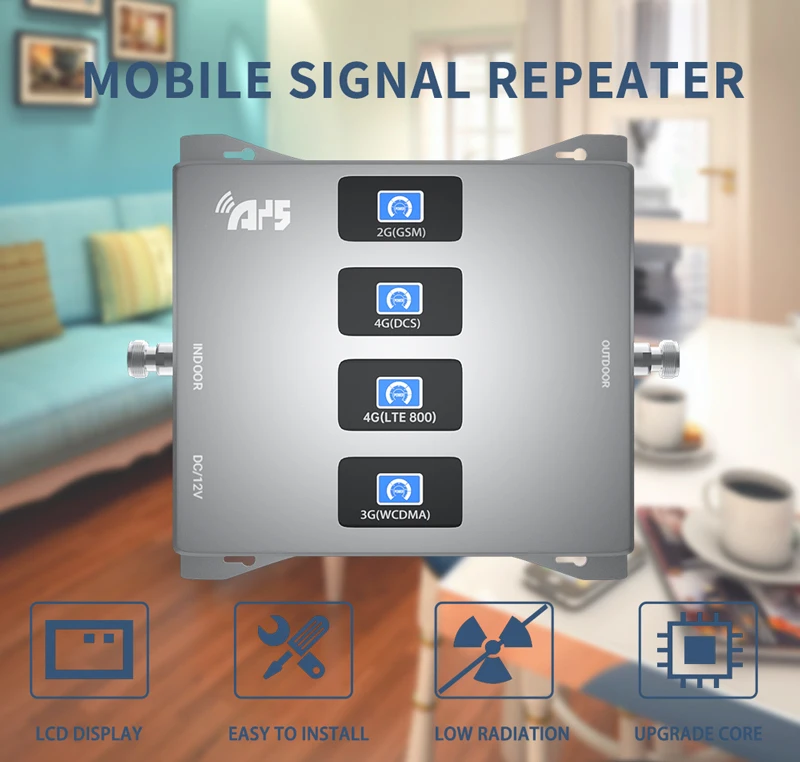 Усилитель сигнала сотовой связи GSM 2G/3G/4G 800-2100 МГц