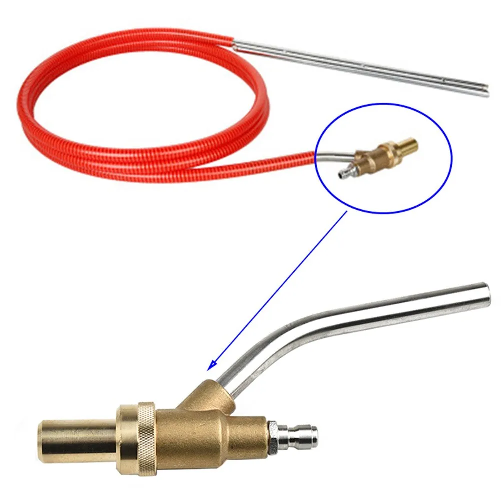 

1 Pcs 21cm Copper Hose Pipe Joint Connector Outdoor Power Equipment Sand Blasting High Pressure Washer Cleaning Spray