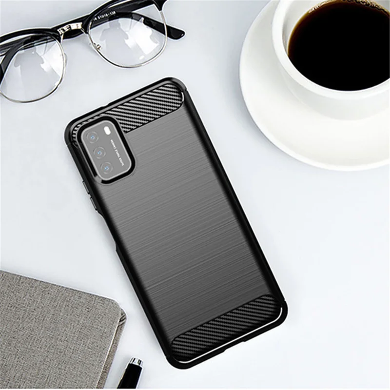 

Чехол для Xiaomi Poco M3, силиконовый чехол из углеродного волокна для Poco M3 F3 X3 X4 M4 Pro Mi 12 11 Lite, чехол для Xiaomi Poco M3, чехол
