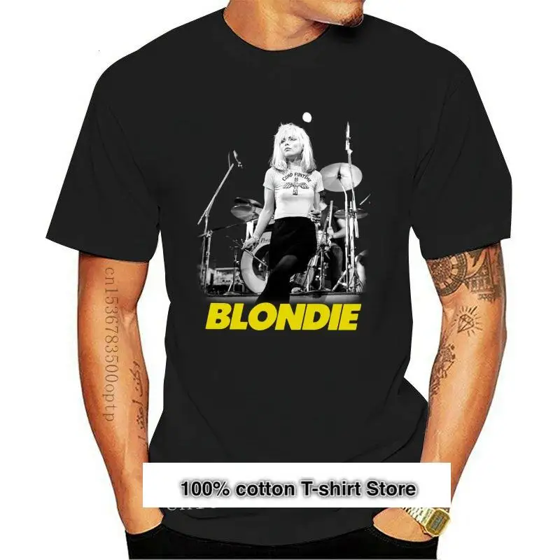 

New Blondie Funtime T-Shirt Mens Licensed Rock N Roll Music Band Retro 2021 Black Tops Tee Shirt Streetwear Casual