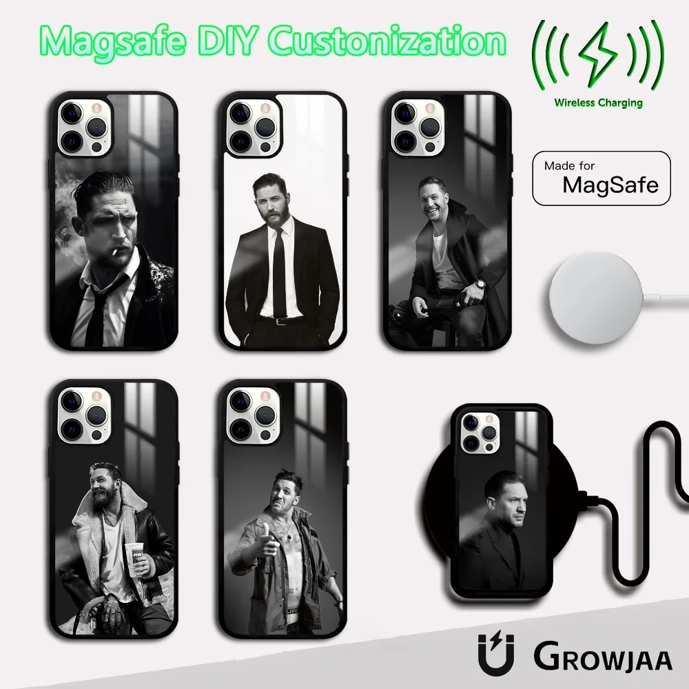 T-Tom H-Hardy UK actor Phone Case For iPhone 16 15 14 13 12 11 Pro Max Plus Mini Magsafe Mirror Wireless Magnetic Cover