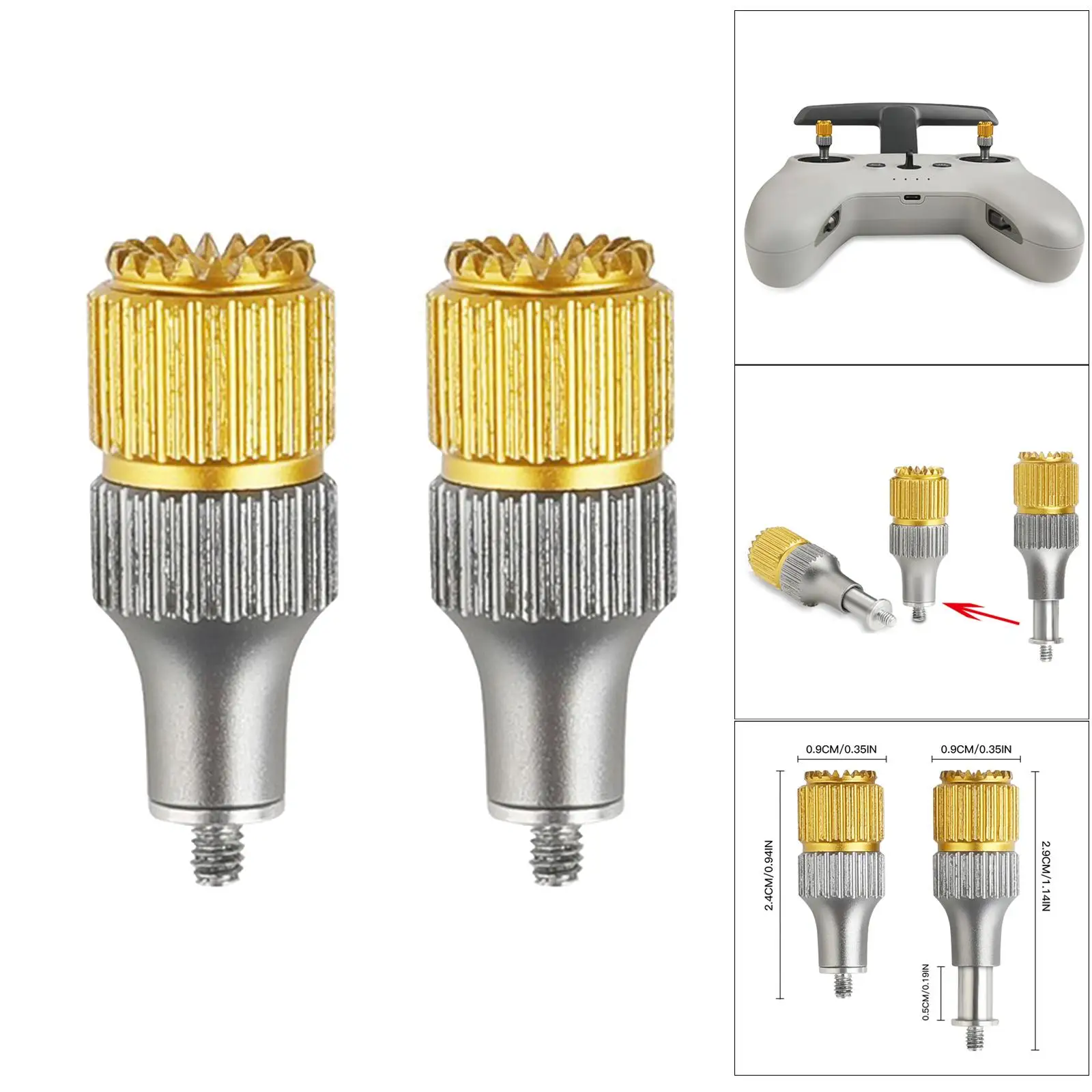 

1 пара, портативные джойстики из сплава