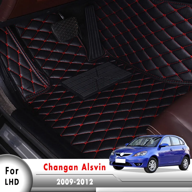 

Car Floor Mats For Changan Alsvin 2012 2011 2010 2009 Auto Carpets Rugs interior Accessories Custom Product Foot Pads Waterproof