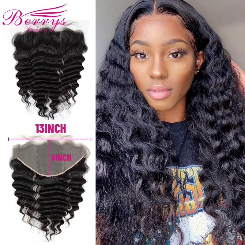 Fast Shipping 3-4 Days Small Knot Natural Hairline Indian Virgin Hiar Loose Wave 13x6 HD Transparent Lace Frontal Baby Hair