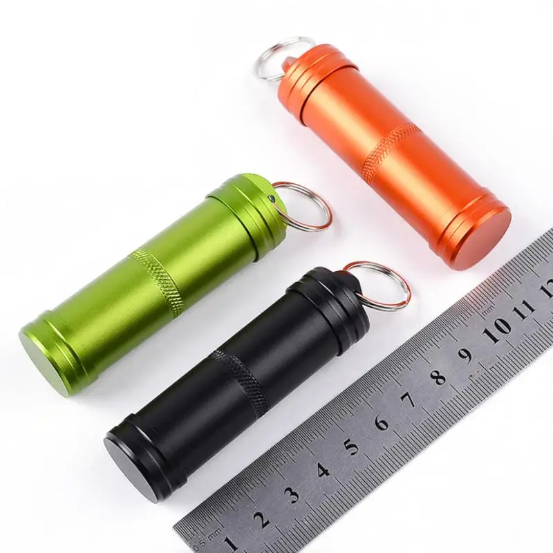 

CNC Capsule Container Survival Seal Trunk EDC Waterproof Hike Box Container Bottle Holder Storage Camp Medicine Match Pill Case