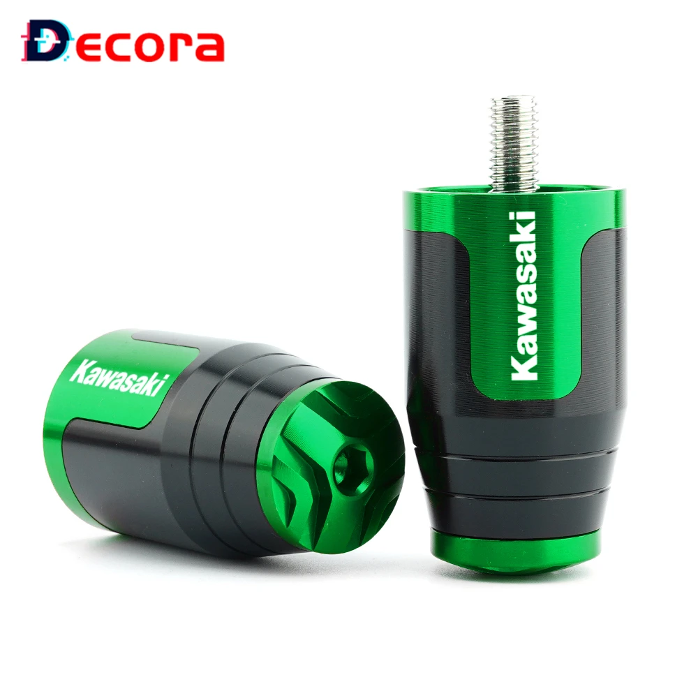 

7/8'' 22MM Handle Bar Handlebar Grip End Cap Slider For Kawasaki Ninja 300 400 ZX6R ZX9R ZX12R Z800 Z750 Z250 ER6N ER6F Versys