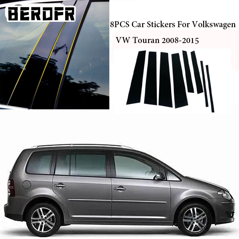 8 шт. наклейки на автомобиль для Volkswagen VW Touran 2008-2015 B C