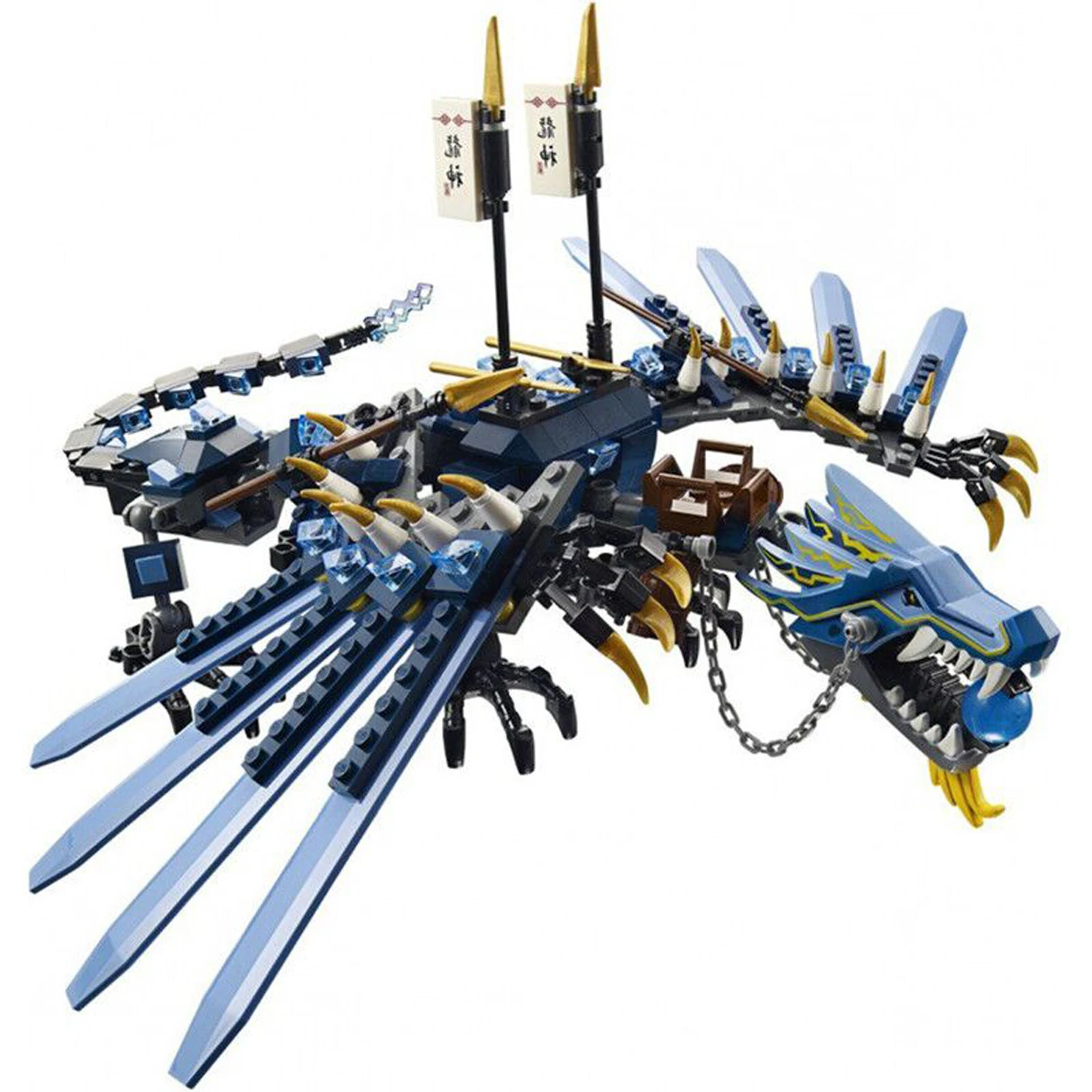 

Модель строительного блока в наличии Lightning, дракон, совместима с 2521 строительными блоками, игрушки, подарки на день рождения, без коробки