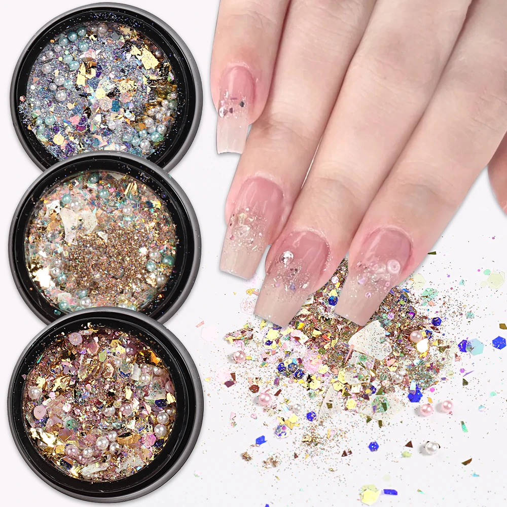 

Decorations Nail Enhancement Shine Pink Sequins Shiny Mermaid Effect Pure Lust Fairy Shiny Platinum Powder Thin Sequins DIY