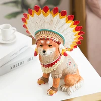 creative indian dog furnishings crafts living room wine cabinet bedroom home personality decoration desktop decoration jewelry
