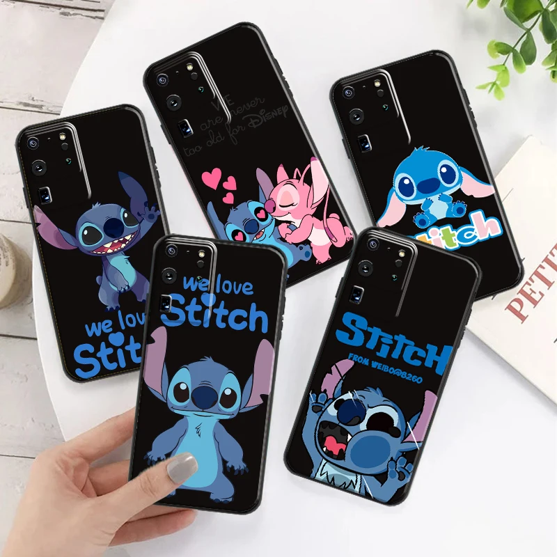 

Cute Cartoon-stitch- Phone Case For Samsung Galaxy S20 Ultra 5G Bumper Coque Funda Carcasa Soft TPU Back
