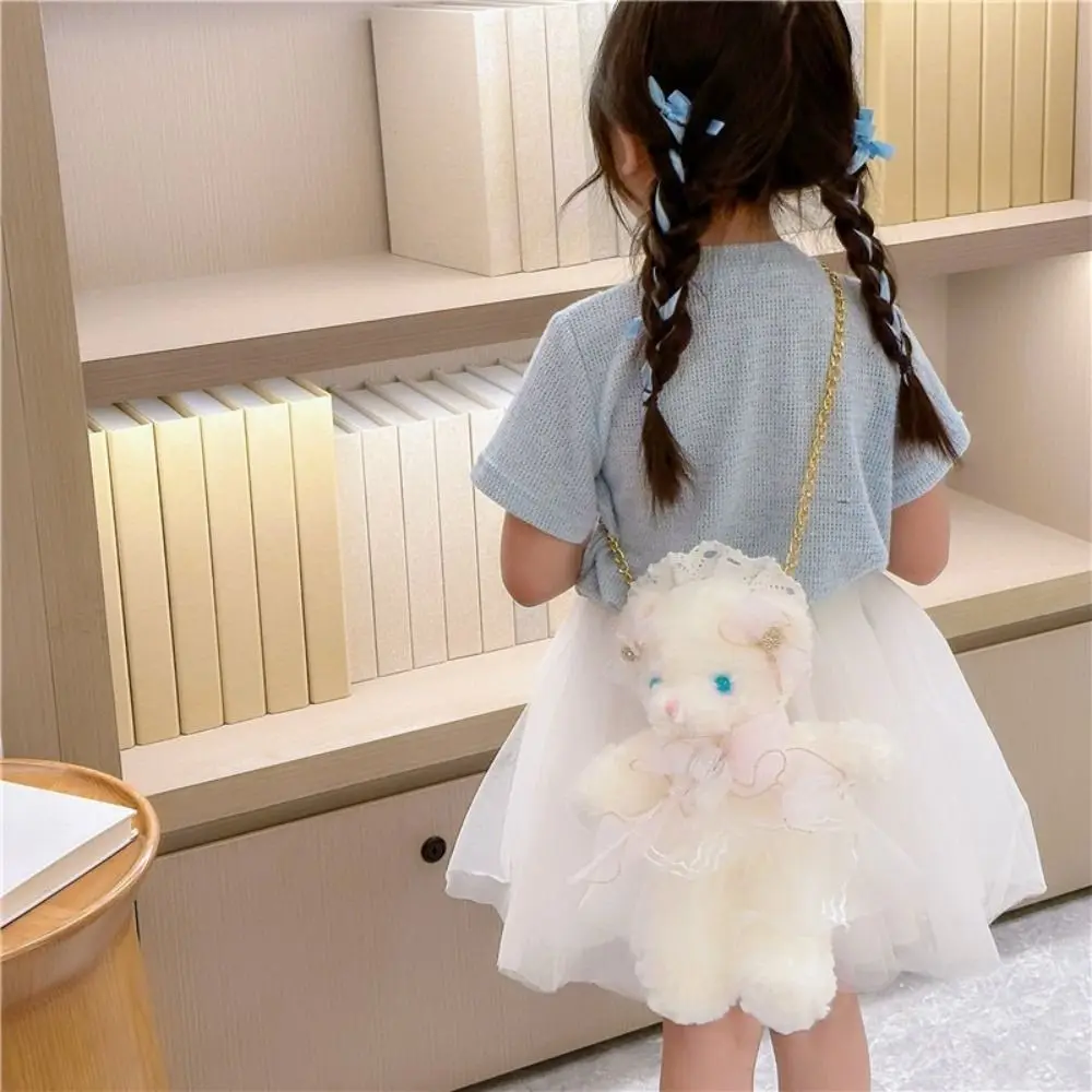 Плюшевый бант кролик плюшевая сумка Kawaii Harajuku через плечо зеленый цвет розовый