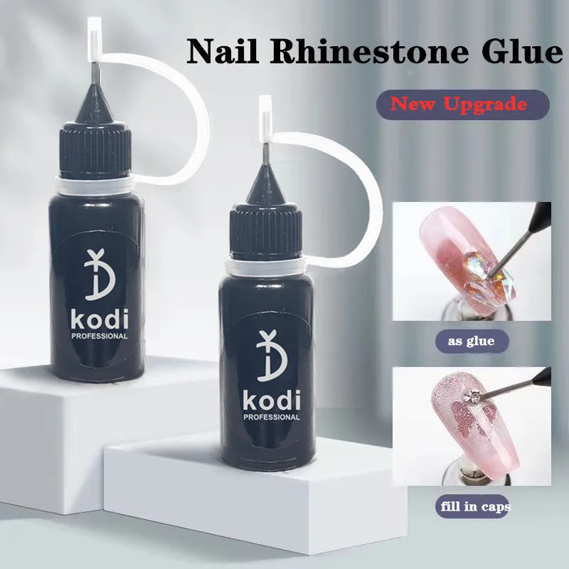 

KODI 10g Fast Dry Nail Glue For Rhinestone Adhesive False Nails Extension Glue Stick The Drill Soak Off UV LED Nail Art Gel