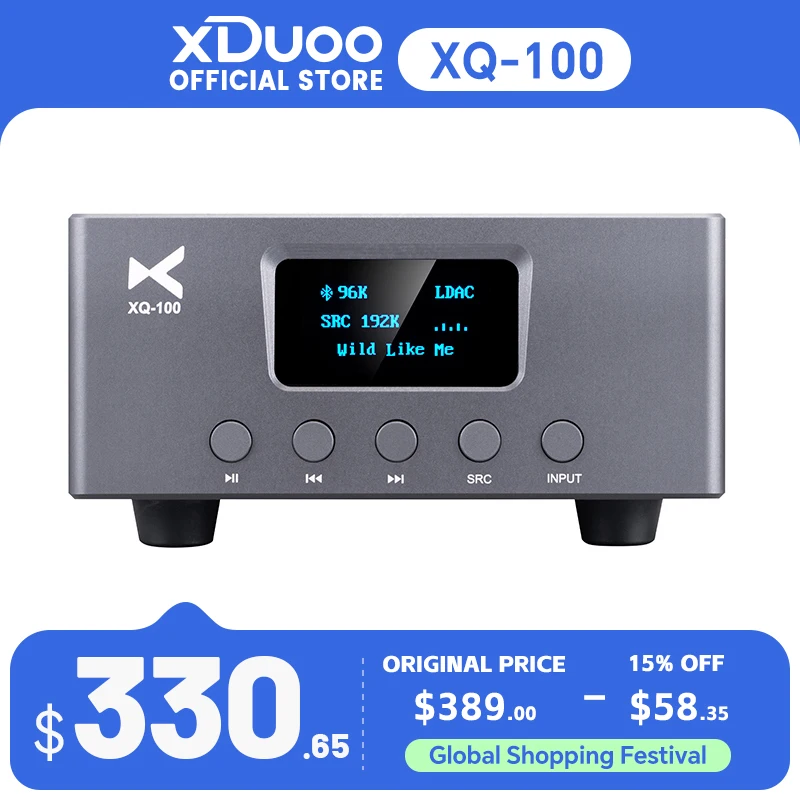 XDUOO XQ-100 Декодер Bluetooth 5.0 CS8406 ES9038Q2M XQ100 ЦАП Приемник Конвертер