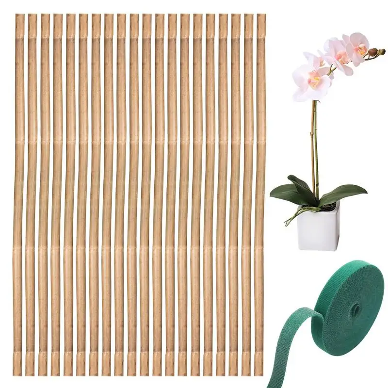 

Garden Sticks for Vegetables | 20PCS Handmade Stakes Tomato Stakes with Adhesive Pad | Gardening Supports for Potted Houseplants