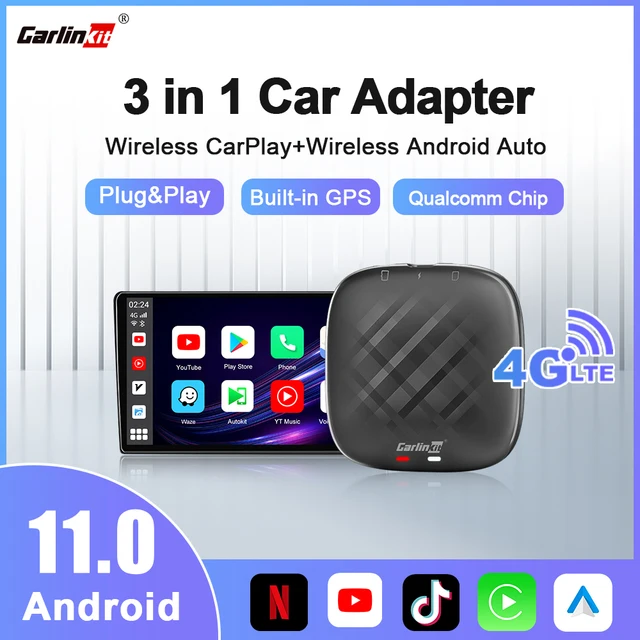 Wireless carplay android 11 android auto ai box mini usb adapter youtube for audi honda nissan kia vw toyota haval gps