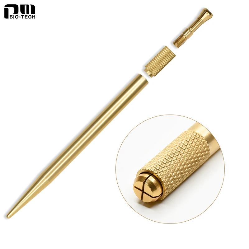 

Ручная ручка для микроблейдинга с золотым алюминиевым покрытием, ручной инструмент для микроблейдинга