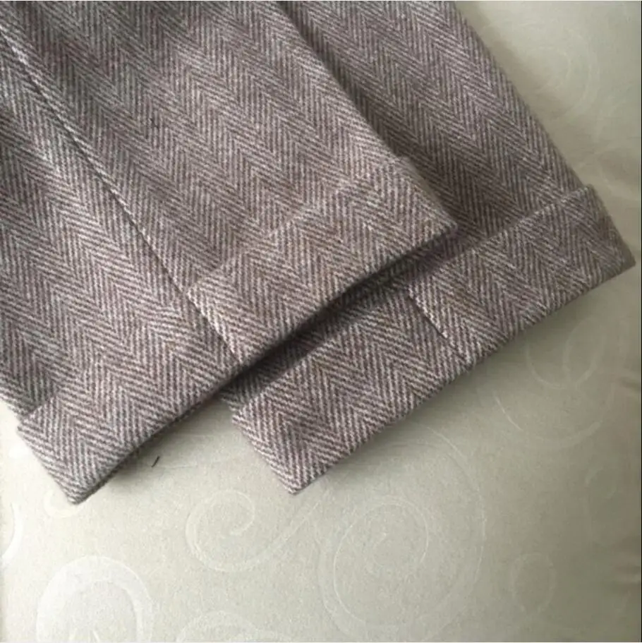 Мужские шерстяные деловые брюки