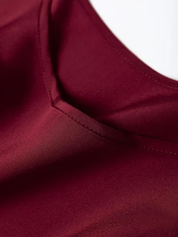 SuyaDream, женское платье из шелка, винного цвета