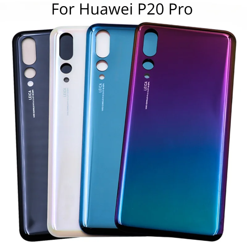 

New For Huawei P20 Pro P20Pro Battery Back Cover Rear Door 3D Glass Panel P20 Pro Battery Housing Case With Camera Lens Replace