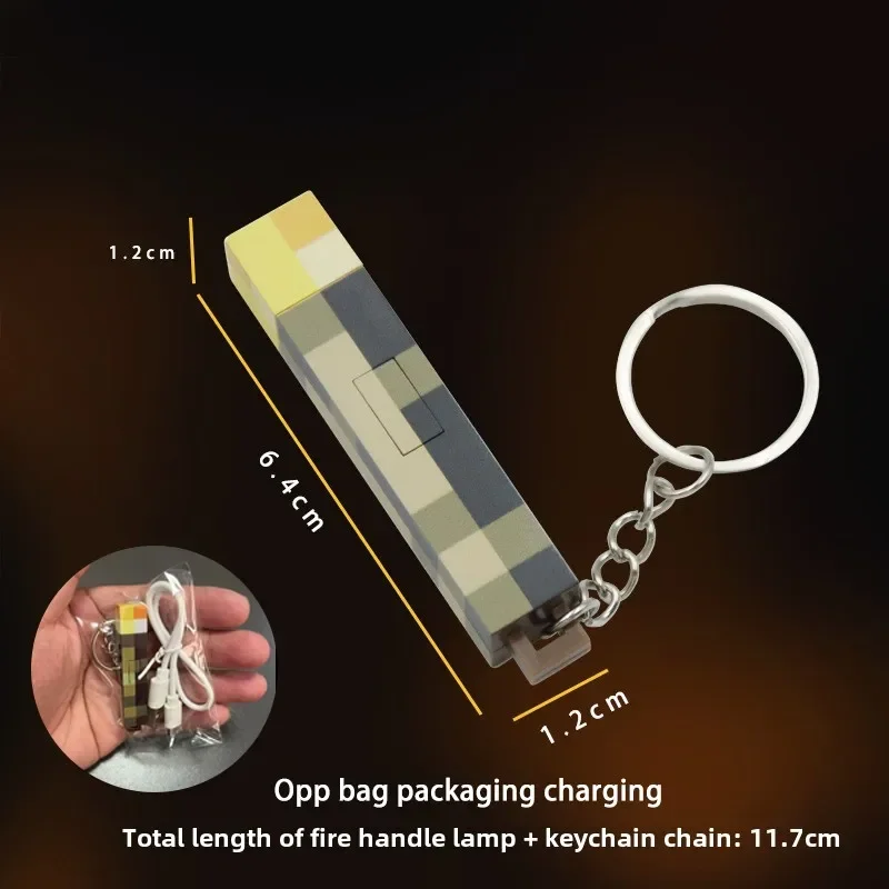 

Пластиковый мини фонарик-брелок