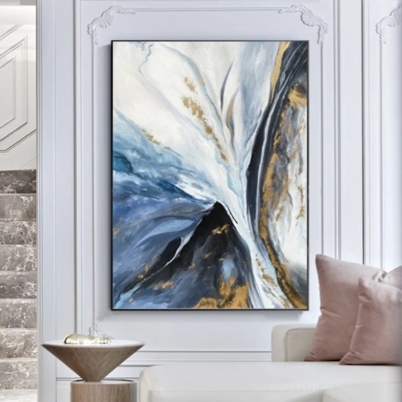 

77160050Digital oil painting hand painting atmosphere hanging painting living room porch simple decorative painting oil