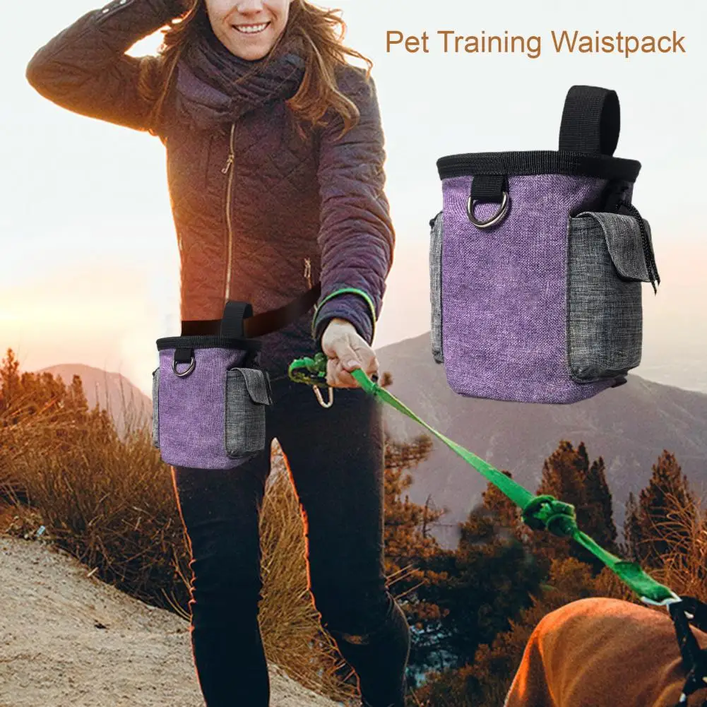 

Great with Traction Ring Large Capacity Pet Dog Puppy Treat Waist Pouch Outdoor Supplies Dog Treat Pouch Dog Snack Pouch