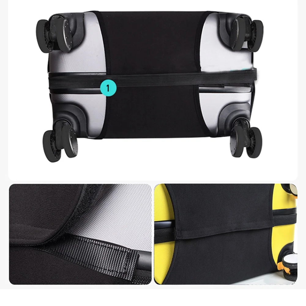Защитная дорожная сумка чехол для чемодана, эластичные защитные чехлы на колесиках от пыли для 18-32 дюймов, необходимые аксессуары для путешествий