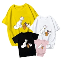 t shirts dutrice toulouse berlioz disney kids short sleeve baby girl boy baby romper family matching adult unisex marie cat cute