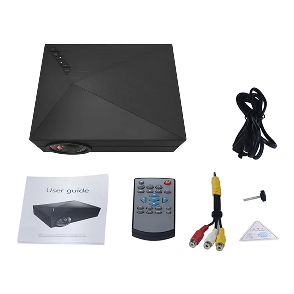 

Mini Portable Home Cinema Theater LED Projector1080P HDMI-compatible AV USB VGA Double Shooting Protecting Design