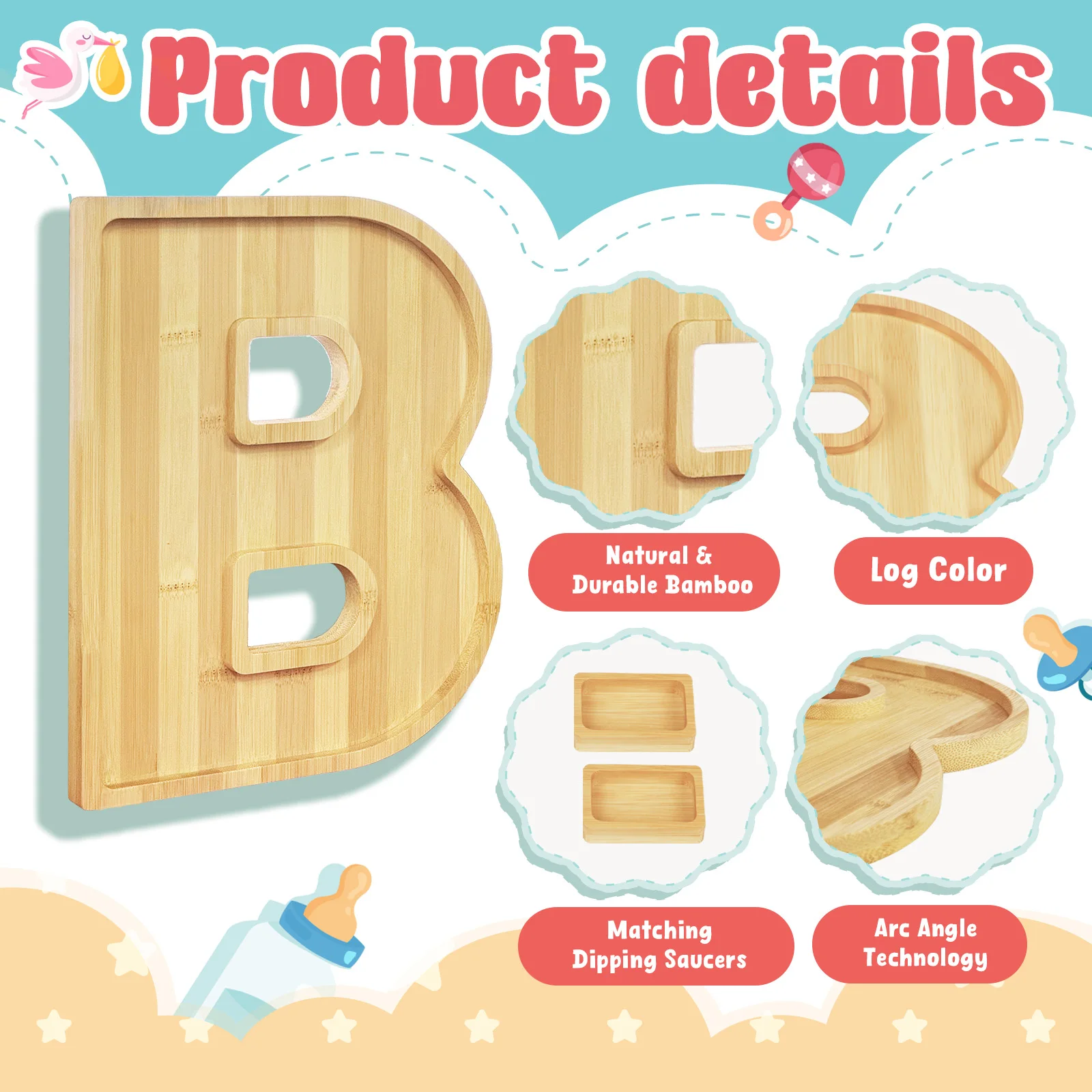 Деревянные Доски С Алфавитом Заполняемый Поднос Для Еды Доска Сыра Детское