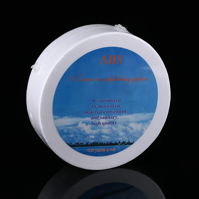 

100 Yard Hair Removal Wax Paper Roll Beeswax Hair Removal Disposable Paper Non-woven Depilatory Waxing Papers Durable Wax Strips